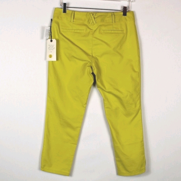 Anthropologie | Yellow crop trouser 8P NWT - Picture 2 of 7